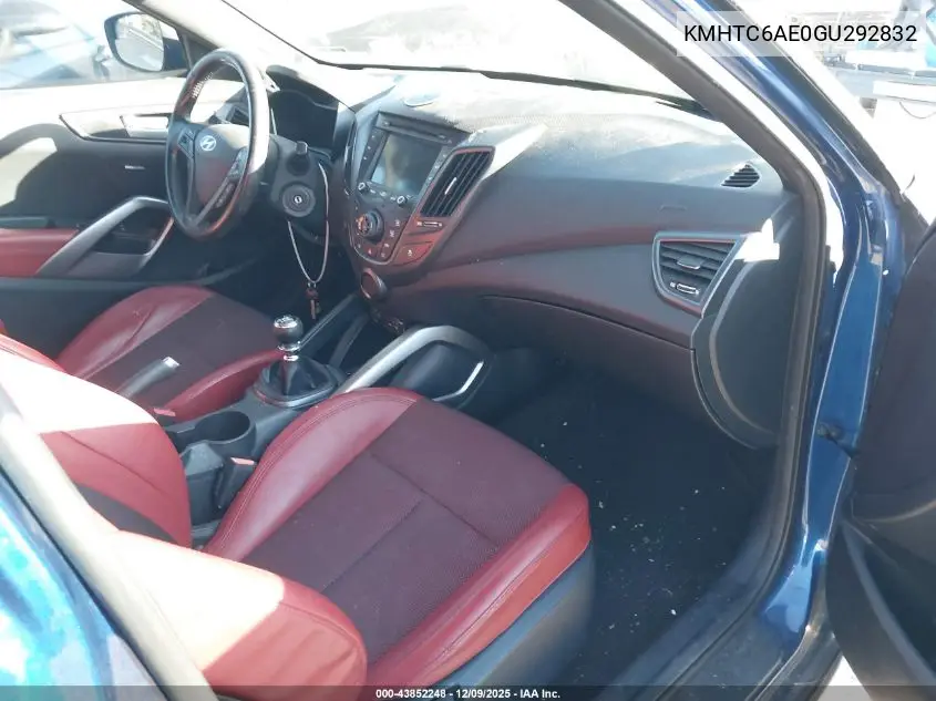KMHTC6AE0GU292832 2016 Hyundai Veloster Turbo R-Spec