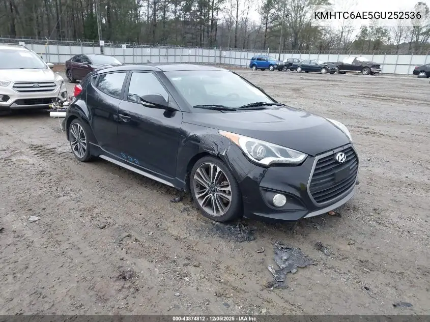 KMHTC6AE5GU252536 2016 Hyundai Veloster Turbo