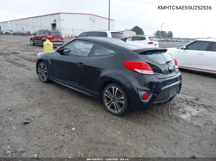 KMHTC6AE5GU252536 2016 Hyundai Veloster Turbo
