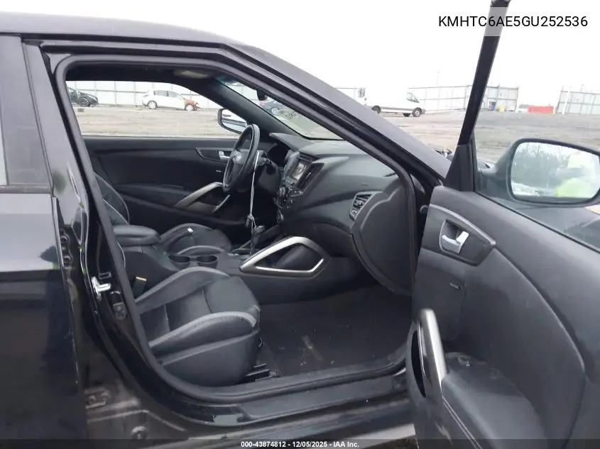 KMHTC6AE5GU252536 2016 Hyundai Veloster Turbo
