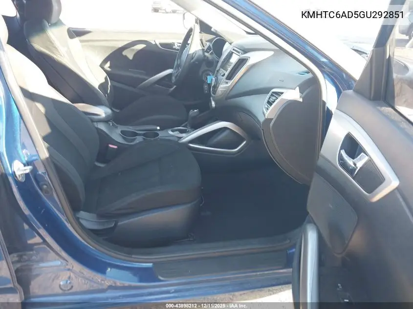 KMHTC6AD5GU292851 2016 Hyundai Veloster