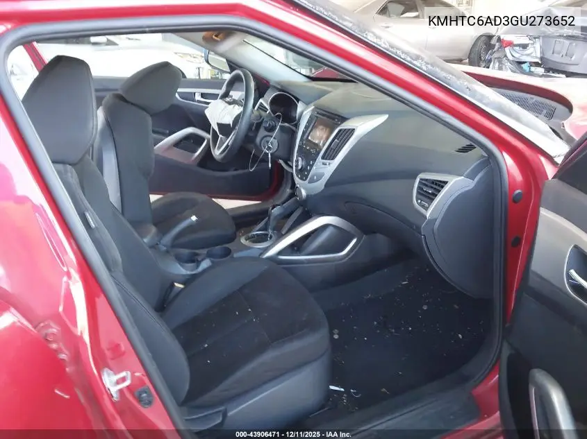 KMHTC6AD3GU273652 2016 Hyundai Veloster