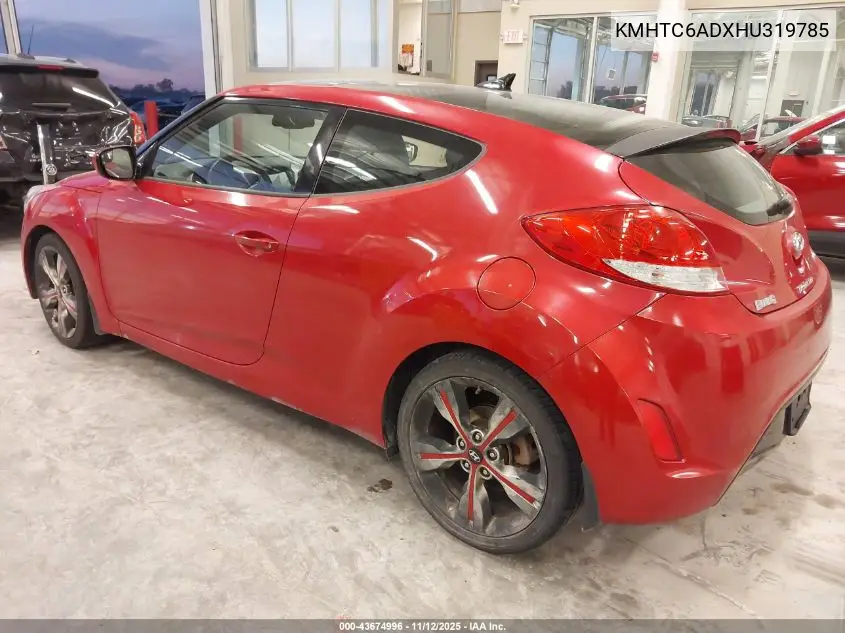 KMHTC6ADXHU319785 2017 Hyundai Veloster Value Edition