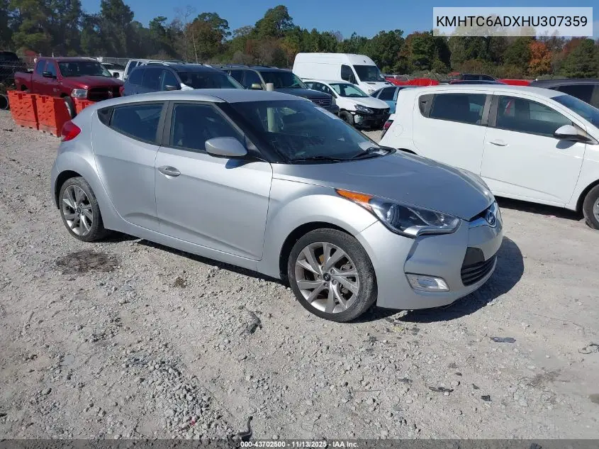 KMHTC6ADXHU307359 2017 Hyundai Veloster