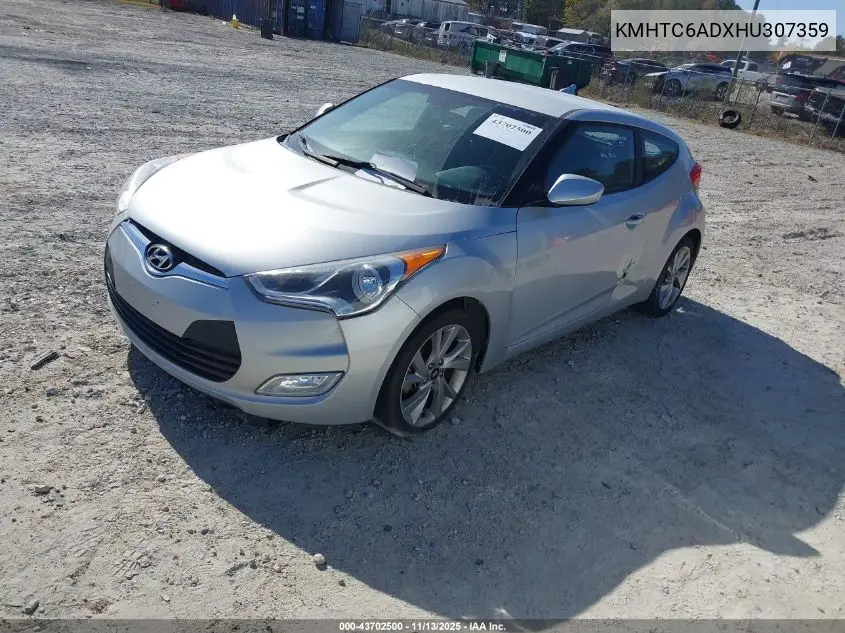 KMHTC6ADXHU307359 2017 Hyundai Veloster