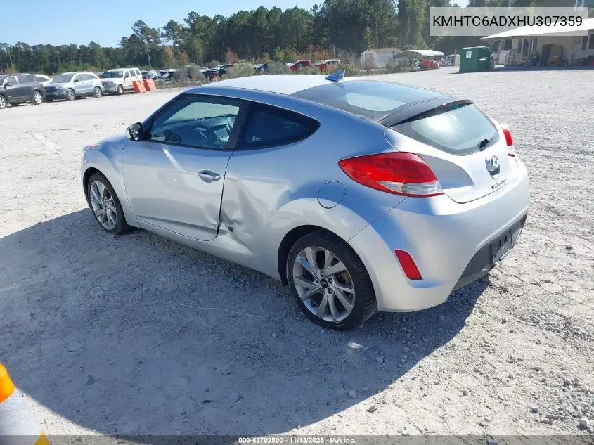 KMHTC6ADXHU307359 2017 Hyundai Veloster
