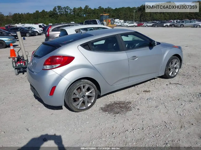 KMHTC6ADXHU307359 2017 Hyundai Veloster
