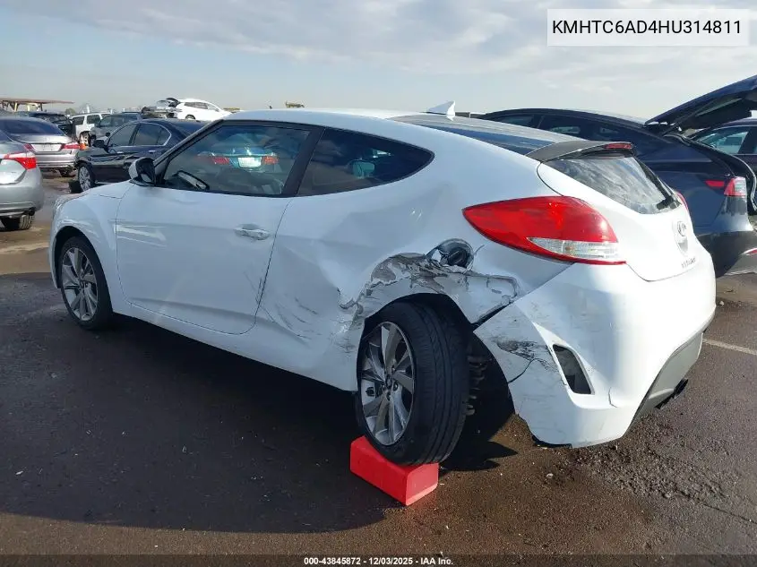 KMHTC6AD4HU314811 2017 Hyundai Veloster