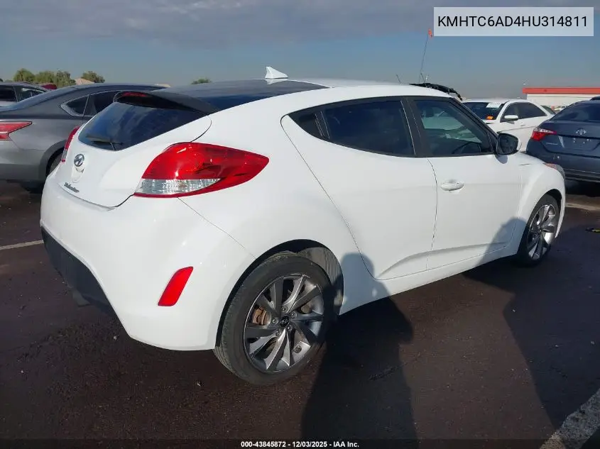 KMHTC6AD4HU314811 2017 Hyundai Veloster