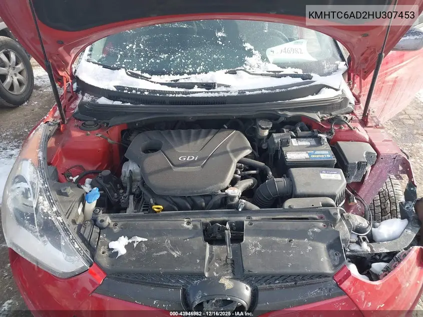 KMHTC6AD2HU307453 2017 Hyundai Veloster
