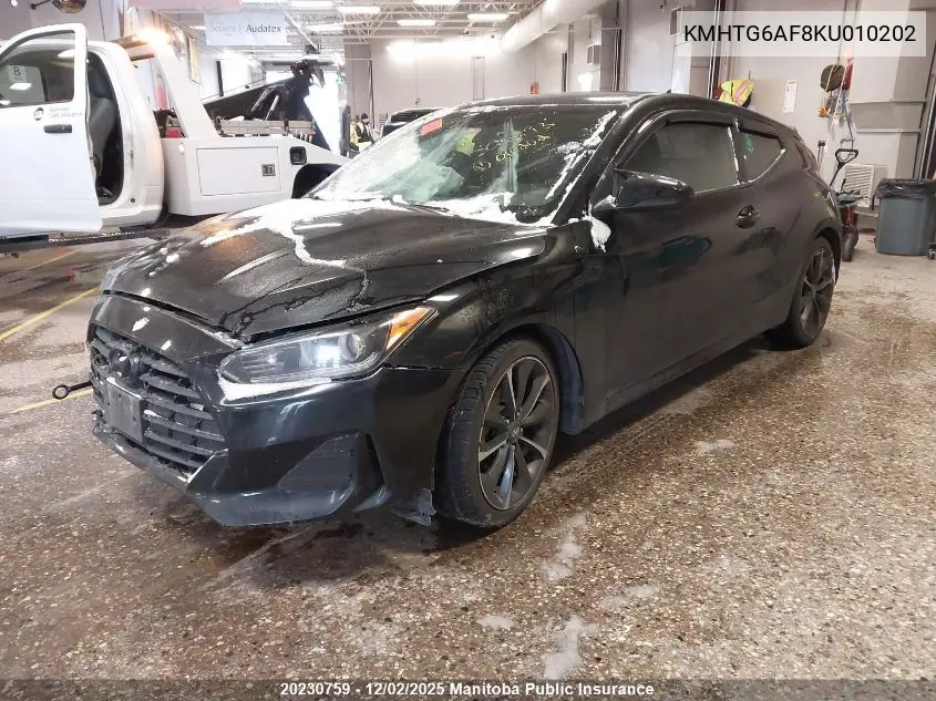 KMHTG6AF8KU010202 2019 Hyundai Veloster