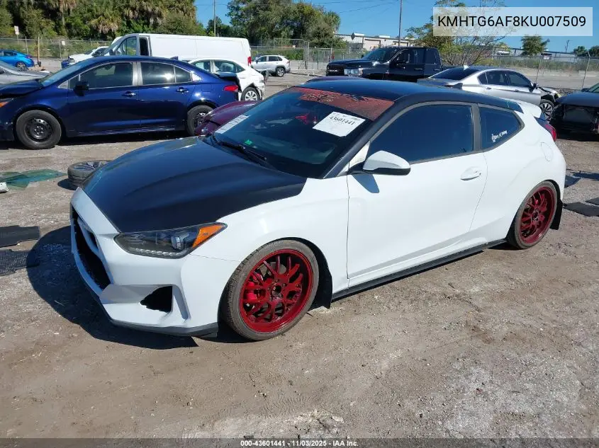 KMHTG6AF8KU007509 2019 Hyundai Veloster 2.0 Premium