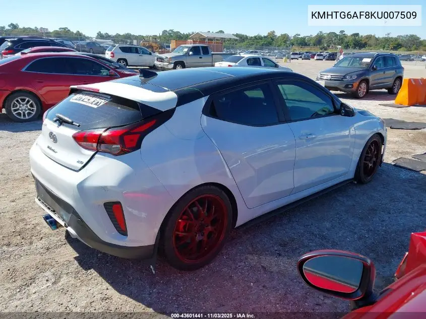 KMHTG6AF8KU007509 2019 Hyundai Veloster 2.0 Premium