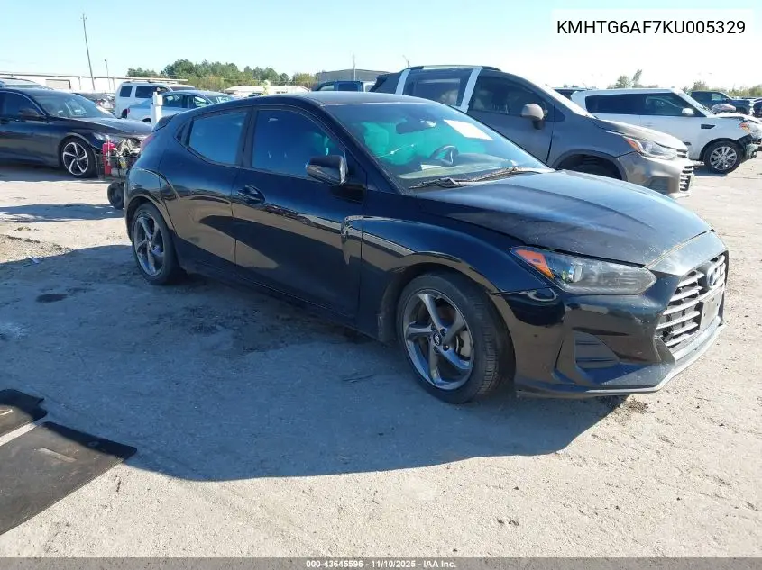 KMHTG6AF7KU005329 2019 Hyundai Veloster 2.0