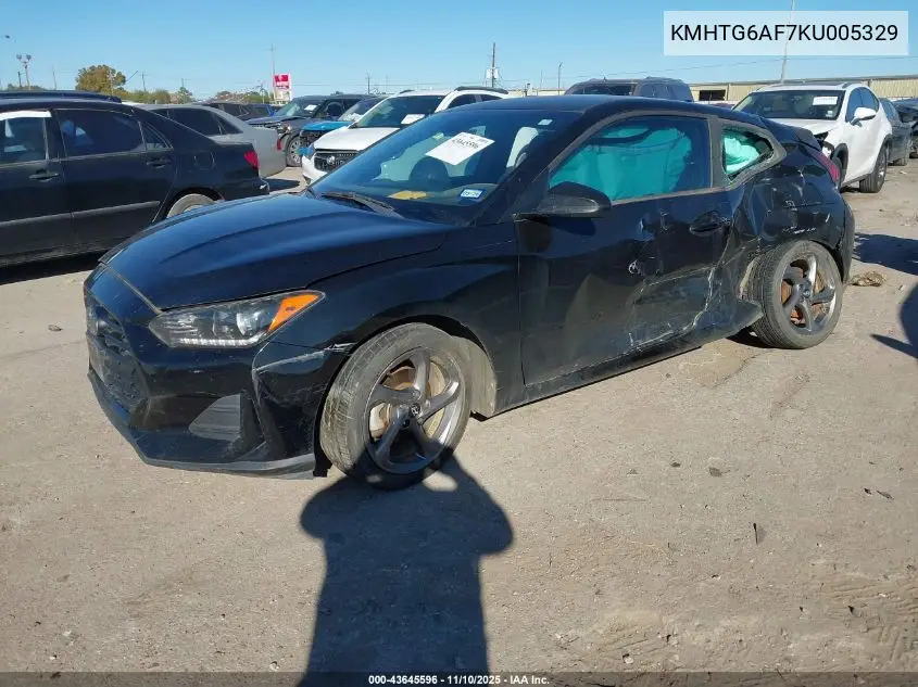 KMHTG6AF7KU005329 2019 Hyundai Veloster 2.0