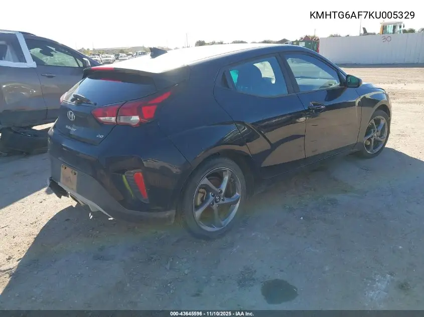 KMHTG6AF7KU005329 2019 Hyundai Veloster 2.0