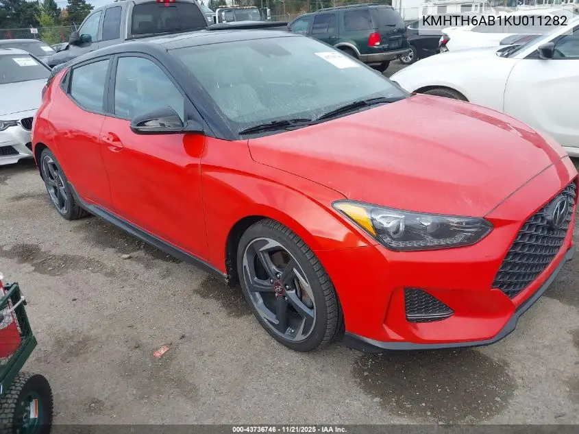 KMHTH6AB1KU011282 2019 Hyundai Veloster Turbo Ultimate