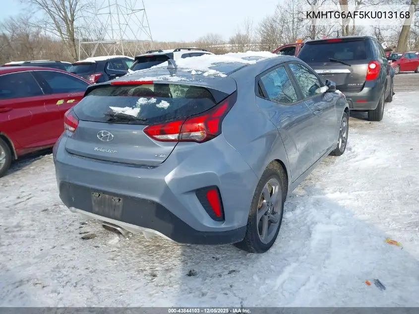 KMHTG6AF5KU013168 2019 Hyundai Veloster 2.0