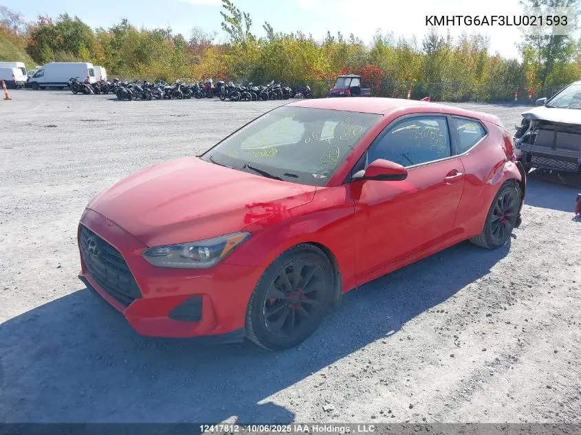 KMHTG6AF3LU021593 2020 Hyundai Veloster