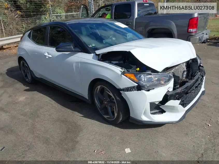 KMHTH6AB5LU027308 2020 Hyundai Veloster Turbo Ultimate