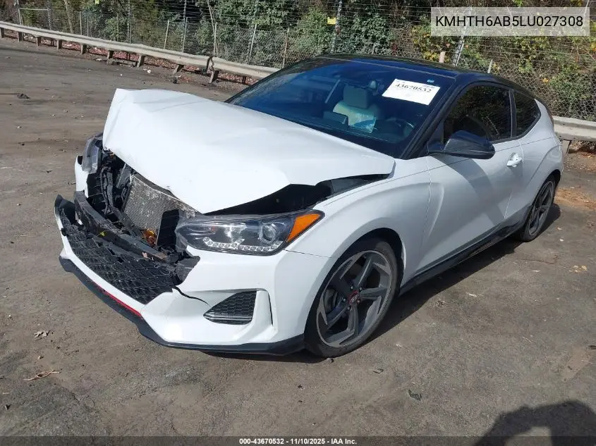 KMHTH6AB5LU027308 2020 Hyundai Veloster Turbo Ultimate