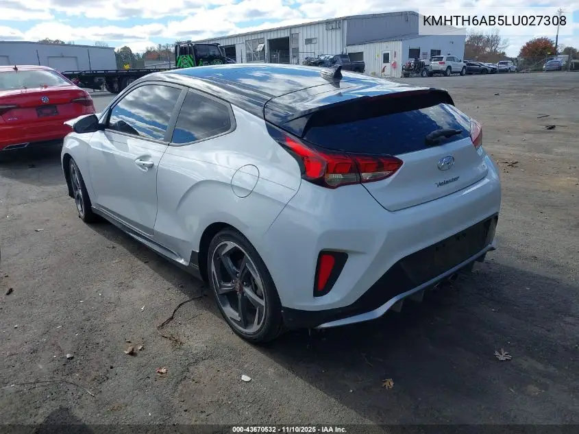 KMHTH6AB5LU027308 2020 Hyundai Veloster Turbo Ultimate