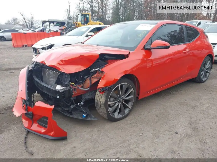 KMHTG6AF5LU030540 2020 Hyundai Veloster 2.0 Premium