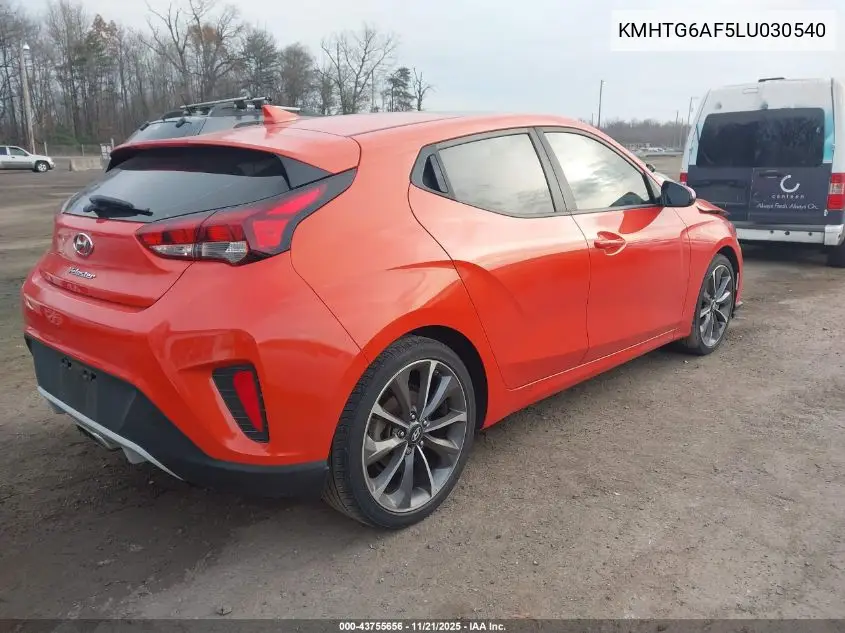 KMHTG6AF5LU030540 2020 Hyundai Veloster 2.0 Premium