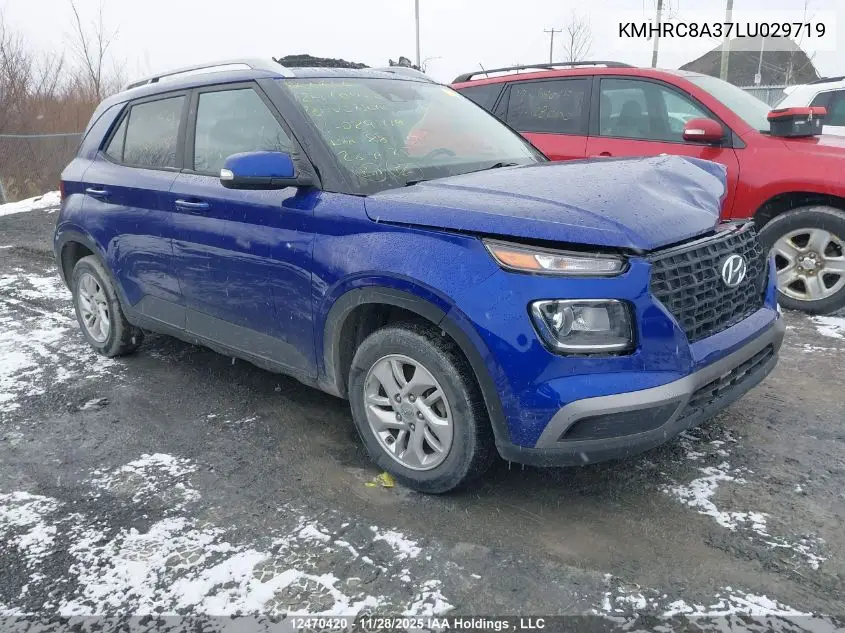 KMHRC8A37LU029719 2020 Hyundai Venue Preferred