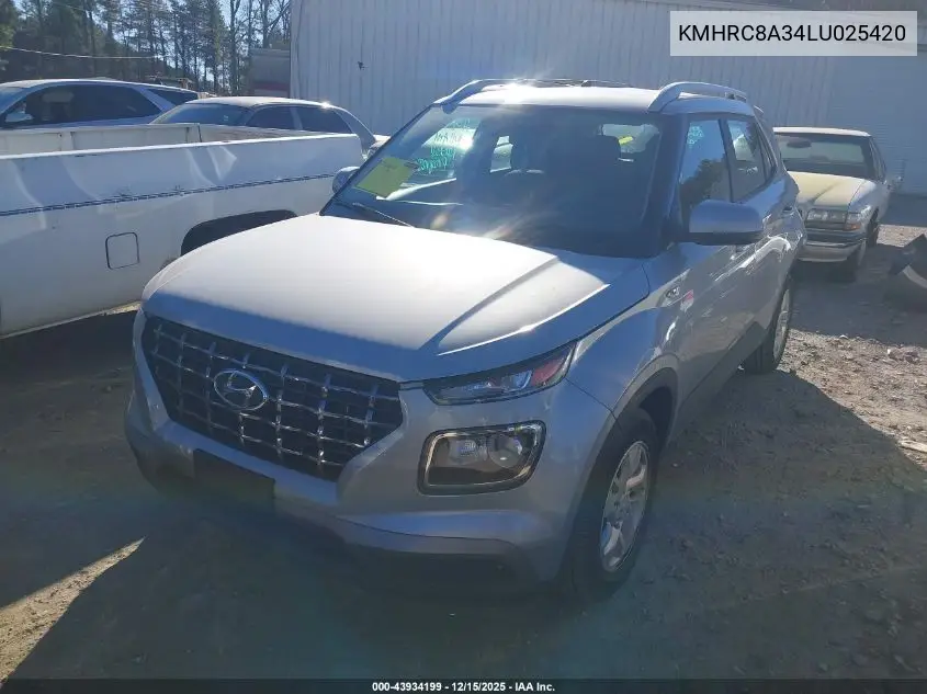 KMHRC8A34LU025420 2020 Hyundai Venue Sel