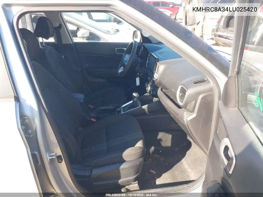 KMHRC8A34LU025420 2020 Hyundai Venue Sel