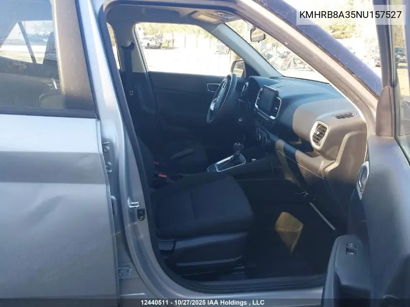 KMHRB8A35NU157527 2022 Hyundai Venue Se