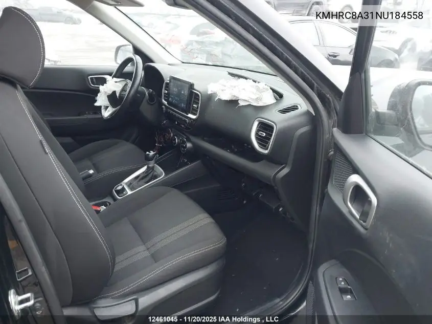 KMHRC8A31NU184558 2022 Hyundai Venue Preferred
