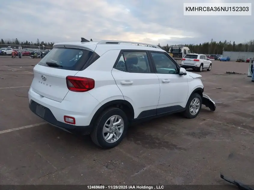 KMHRC8A36NU152303 2022 Hyundai Venue Preferred