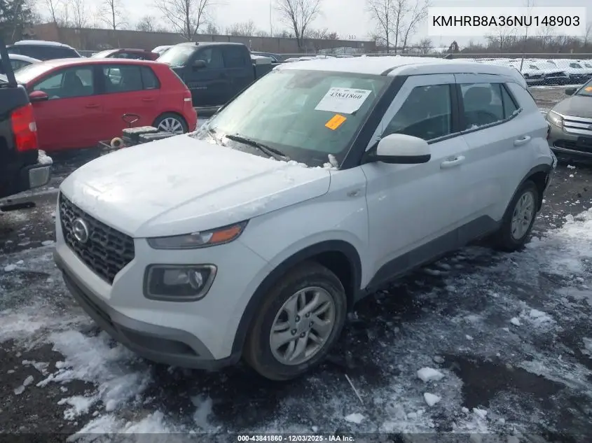 KMHRB8A36NU148903 2022 Hyundai Venue Se