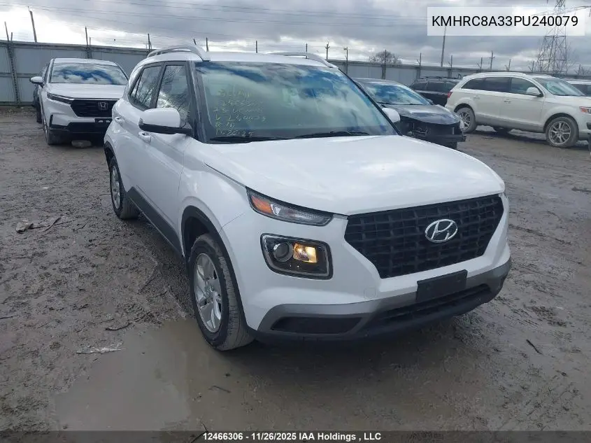 KMHRC8A33PU240079 2023 Hyundai Venue