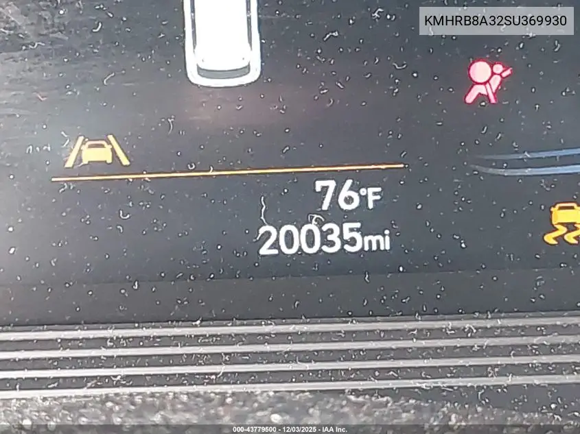 KMHRB8A32SU369930 2025 Hyundai Venue Se