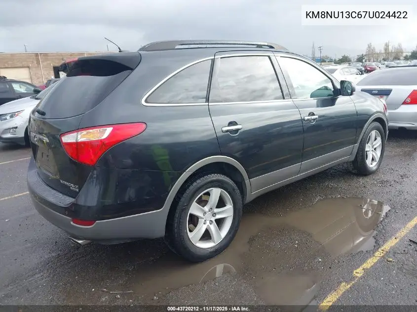 KM8NU13C67U024422 2007 Hyundai Veracruz Gls/Limited/Se