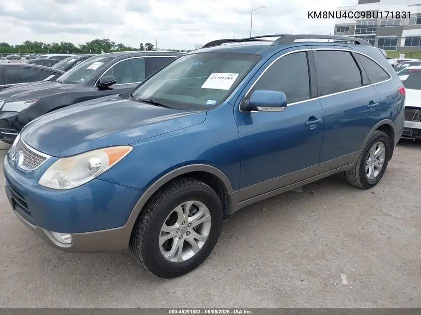 2011 Hyundai Veracruz Gls VIN: KM8NU4CC9BU171831 Lot: 45291583