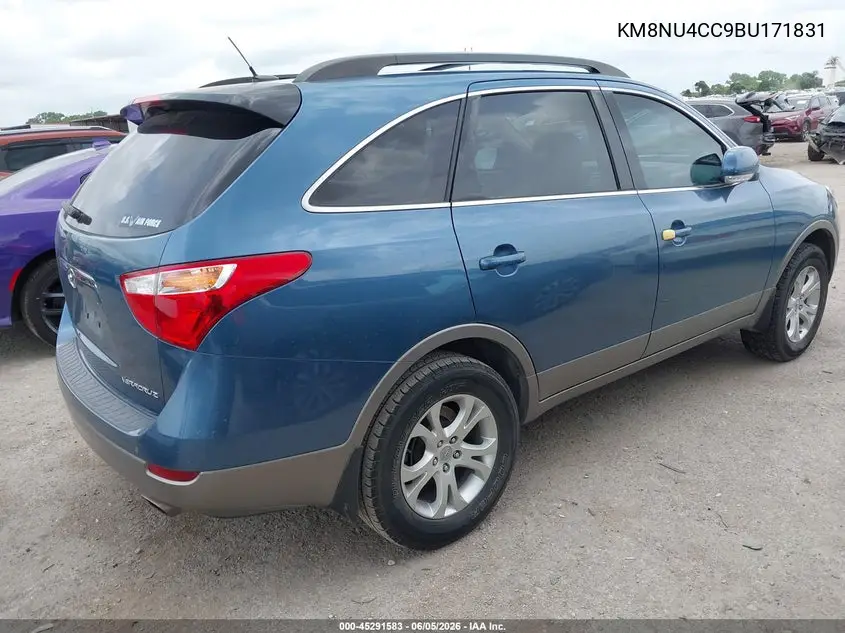 2011 Hyundai Veracruz Gls VIN: KM8NU4CC9BU171831 Lot: 45291583