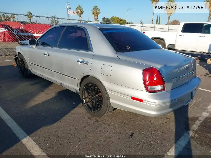 KMHFU45D31A127981 2001 Hyundai Xg300 L