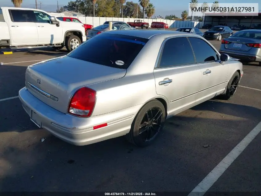 KMHFU45D31A127981 2001 Hyundai Xg300 L