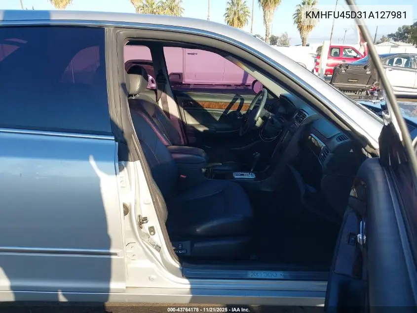 KMHFU45D31A127981 2001 Hyundai Xg300 L