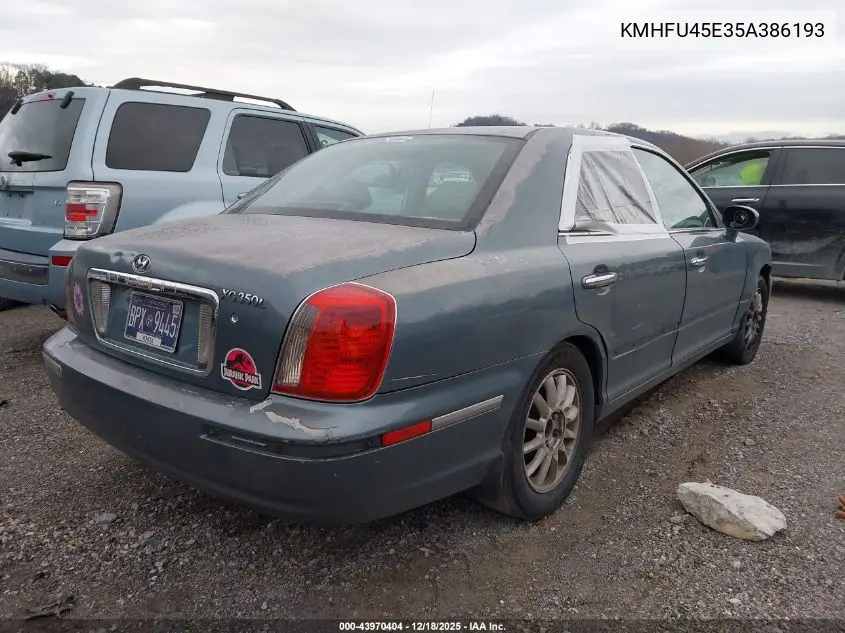 KMHFU45E35A386193 2005 Hyundai Xg350 L
