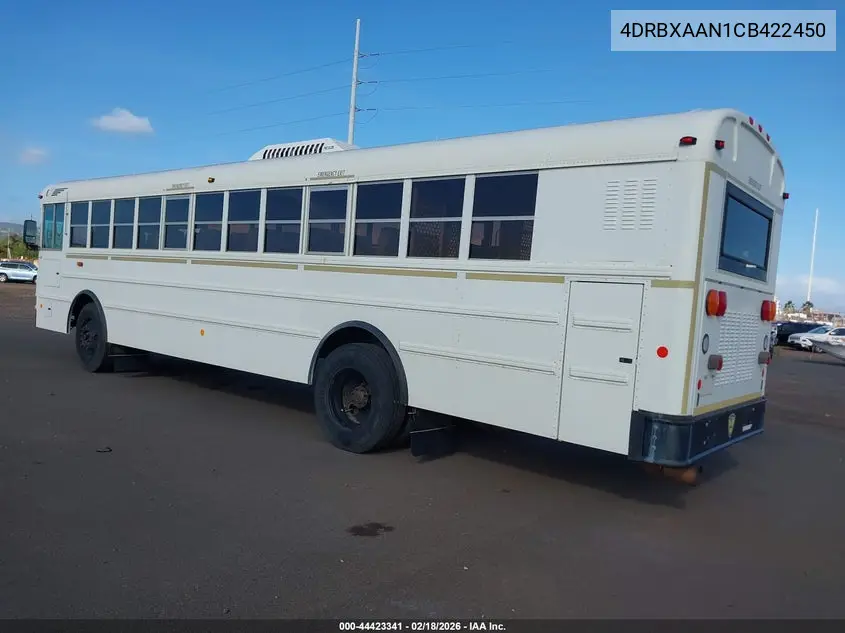 2012 Ic Corporation 3000 Series VIN: 4DRBXAAN1CB422450 Lot: 44423341
