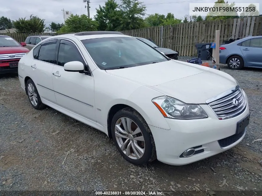 JNKBY01F98M551258 2008 Infiniti M45X