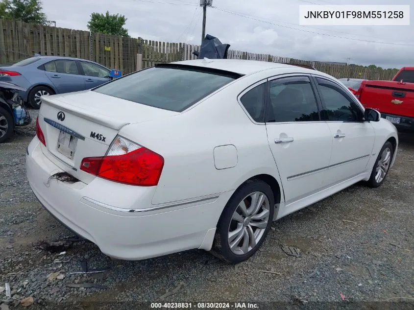 JNKBY01F98M551258 2008 Infiniti M45X