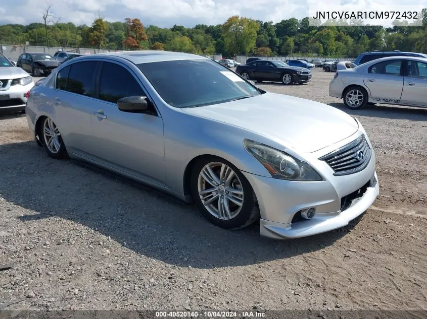 JN1CV6AR1CM972432 2012 Infiniti G37X