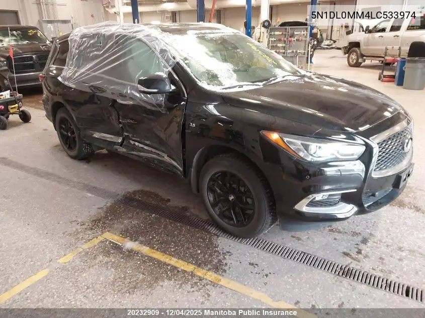5N1DL0MM4LC533974 2020 Infiniti Qx60 Signature