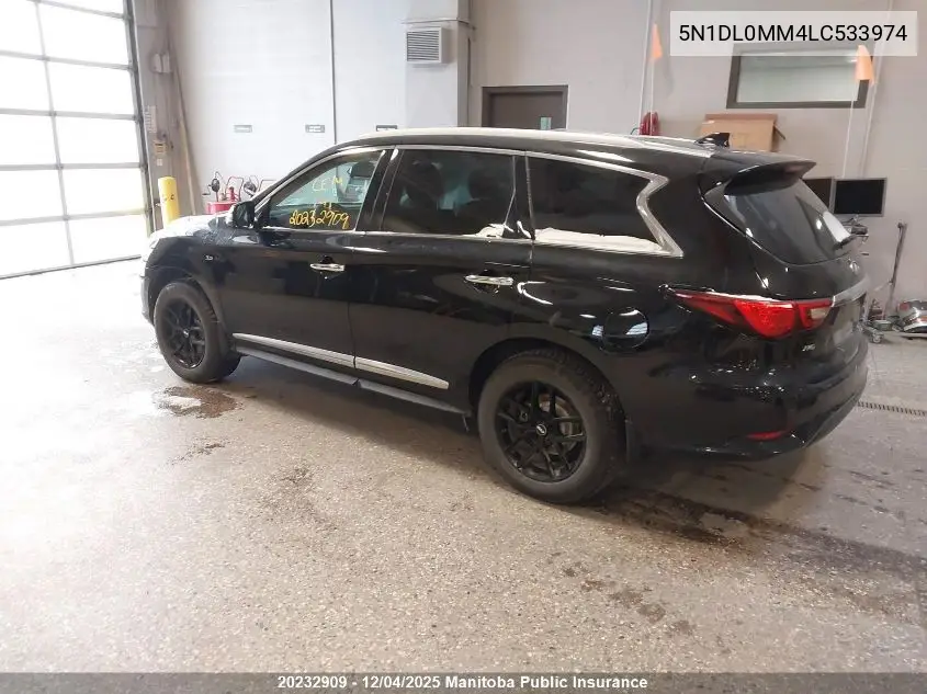 5N1DL0MM4LC533974 2020 Infiniti Qx60 Signature